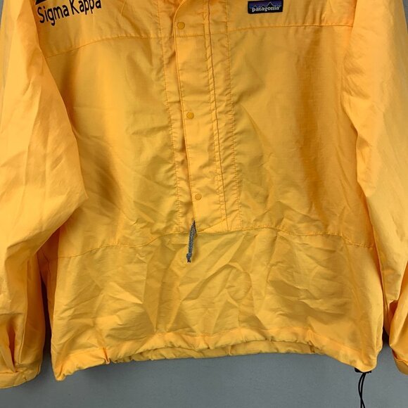 VTG Patagonia Jacket Womens Large Yellow Pneumatic Pullover Sigma Kappa Sorority - Picture 2 of 16